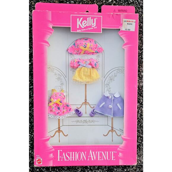 Vintage Barbie Sister Kelly Fashion Avenue 6 Piece Outfit 16699 Complete Sealed - Picture 1 of 5